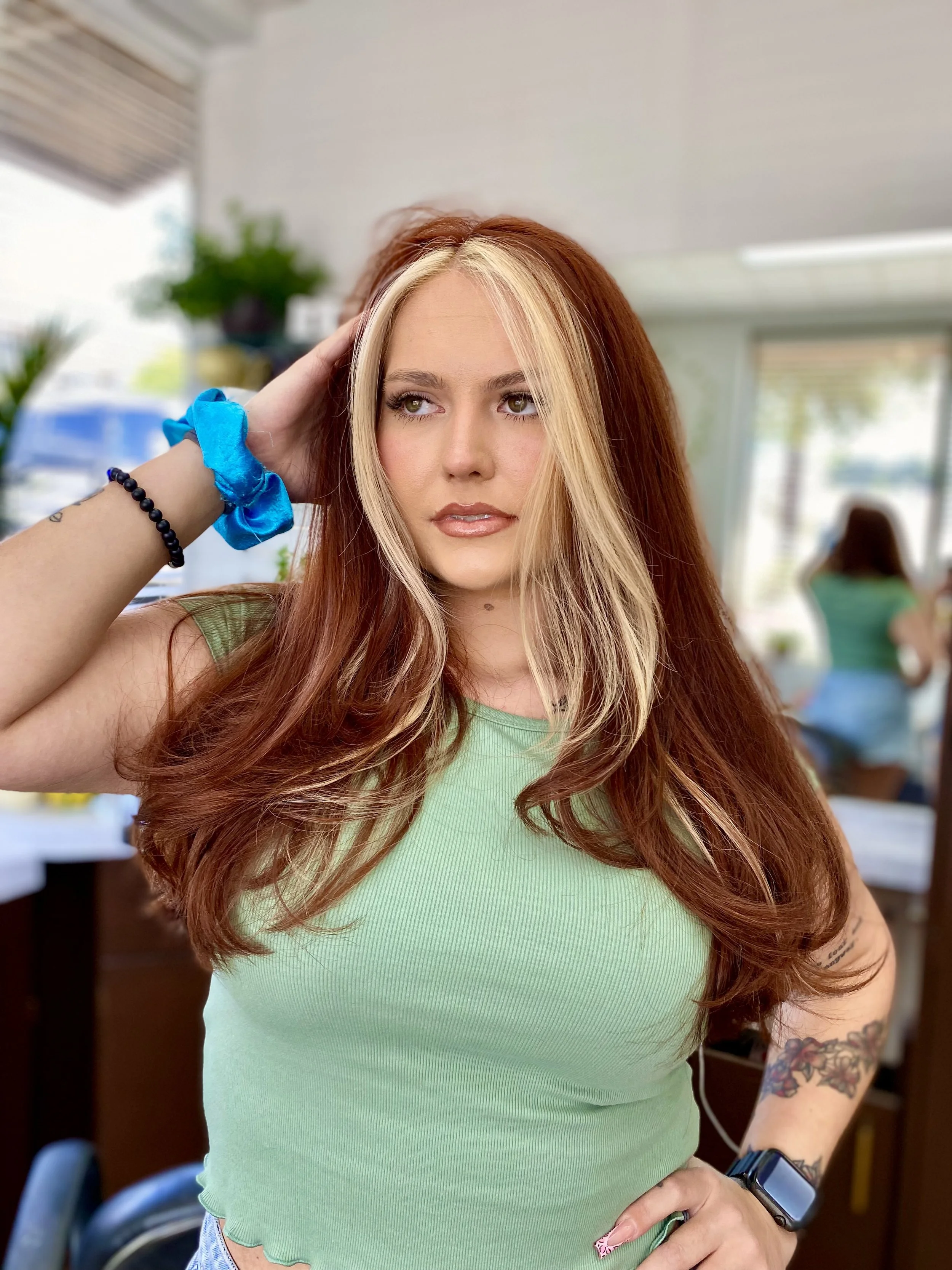 Fully customizable color is standard at the Salon Austin. Every human is unique- and our hair style should reflect that. Schedule a consultation to see what the best shade for your skin tone and eye color is! 