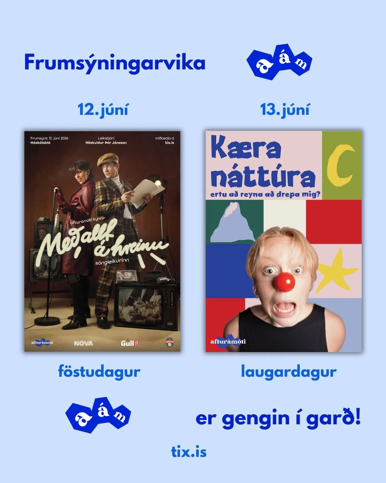 Spenningurinn magnast &iacute; H&aacute;sk&oacute;lab&iacute;&oacute; &thorn;ar sem frums&yacute;ningarvika er runnin upp! Hl&ouml;kkum til a&eth; taka &aacute; m&oacute;ti fyrstu gestum sumarsins n&aelig;stu helgi🤩