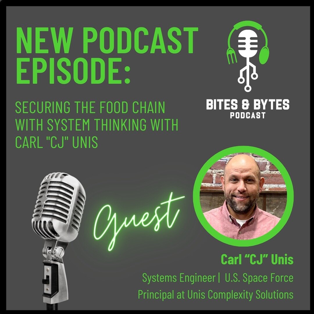 🎙️ New Episode Alert! 🚀 

Join us as Carl 'CJ' Unis shares his expert insights on system thinking &amp; cybersecurity resilience. 🛡️

🌐 Link in bio!

#BitesAndBytesPodcast #CyberSecurity #SystemThinking #TechTalks #FoodIndustrySafety #ProactivePr