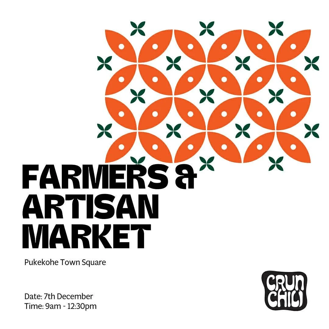 Join us this Sunday at our last market for the year. We have the best presents you could give. No one has ever been disappointed with receiving a jar or two of Crunchili&rsquo;s finest . See you there !