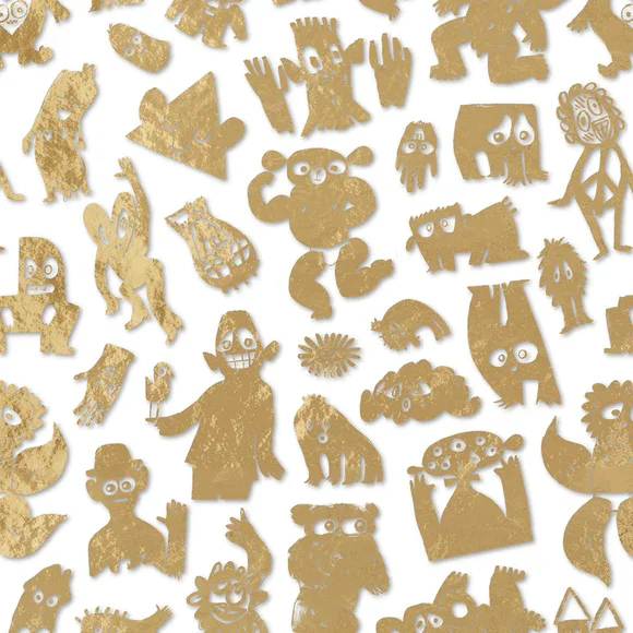 BKS-06 Love Machine Gold Foil on white