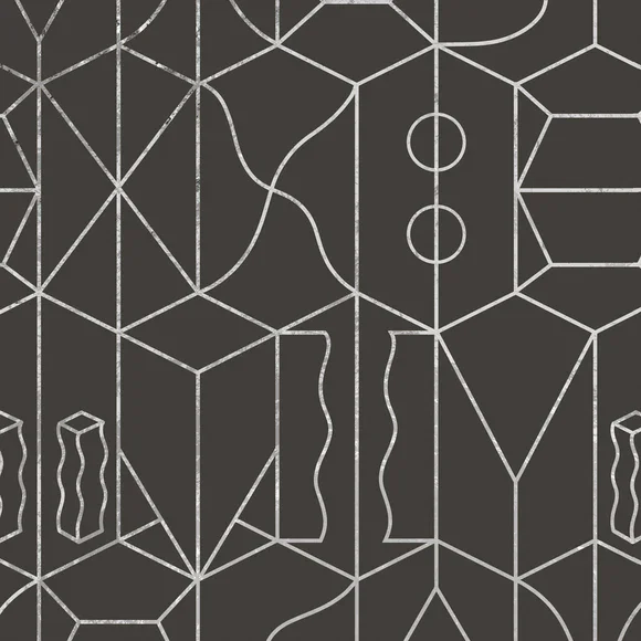 SUZ-18 Mural Silver Foil Brown