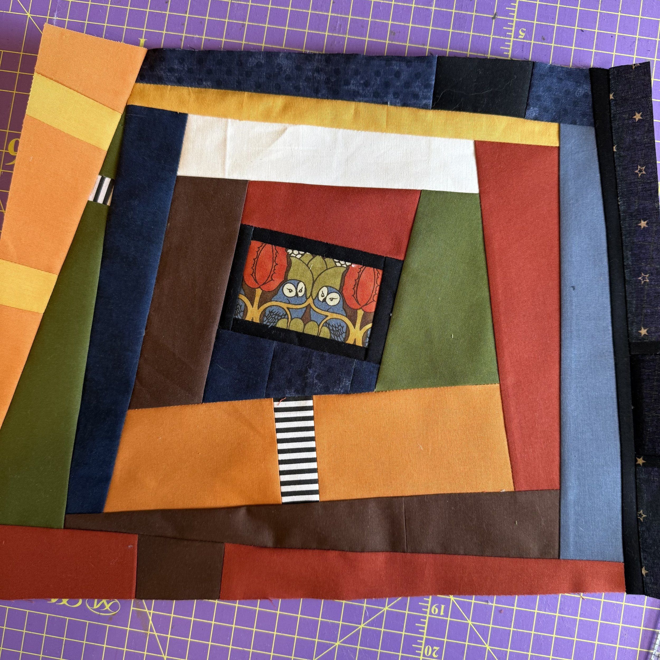 Mod Owl Quilt Block