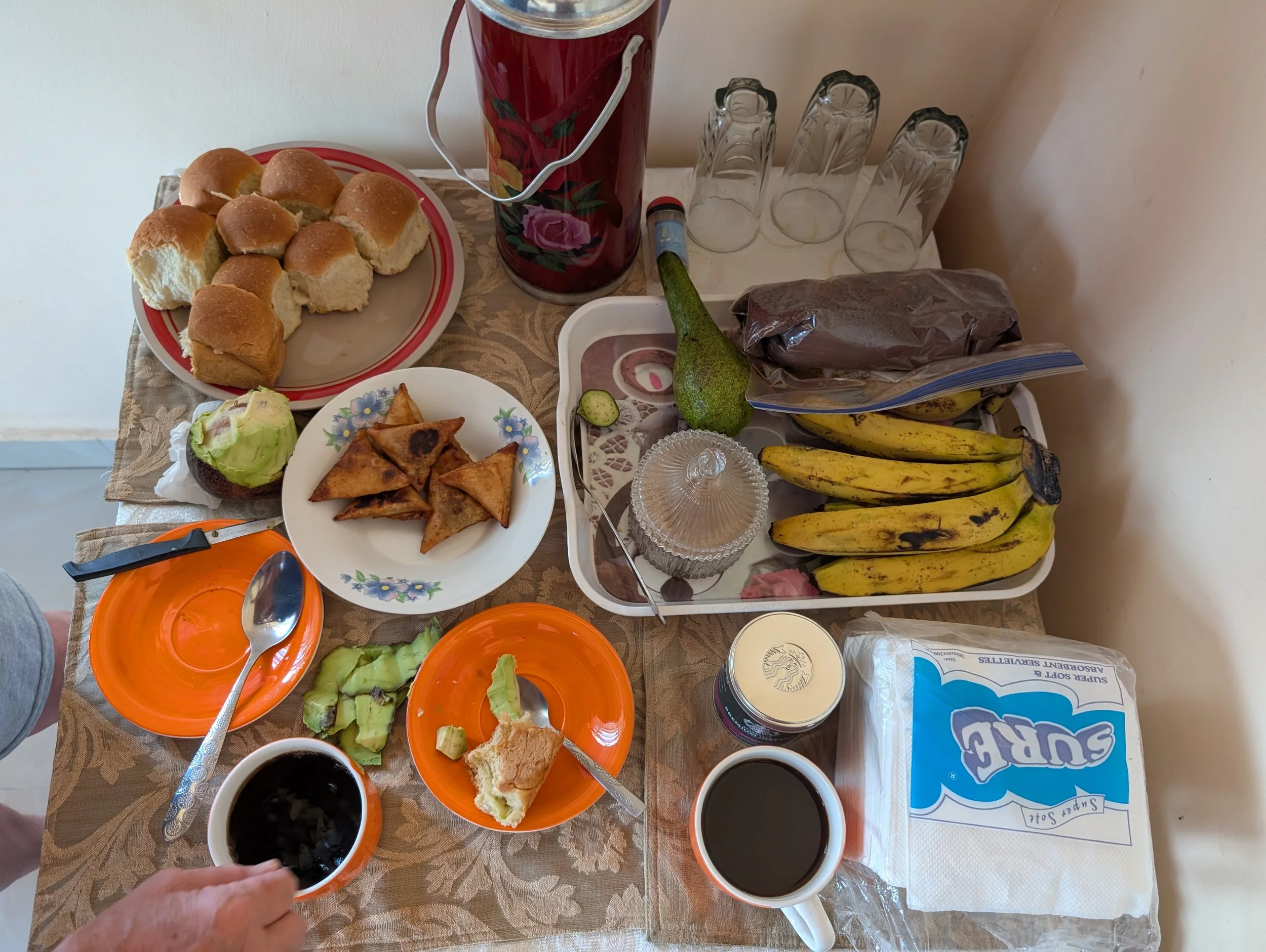 A typical breakfast made with love at the Ida Lee House