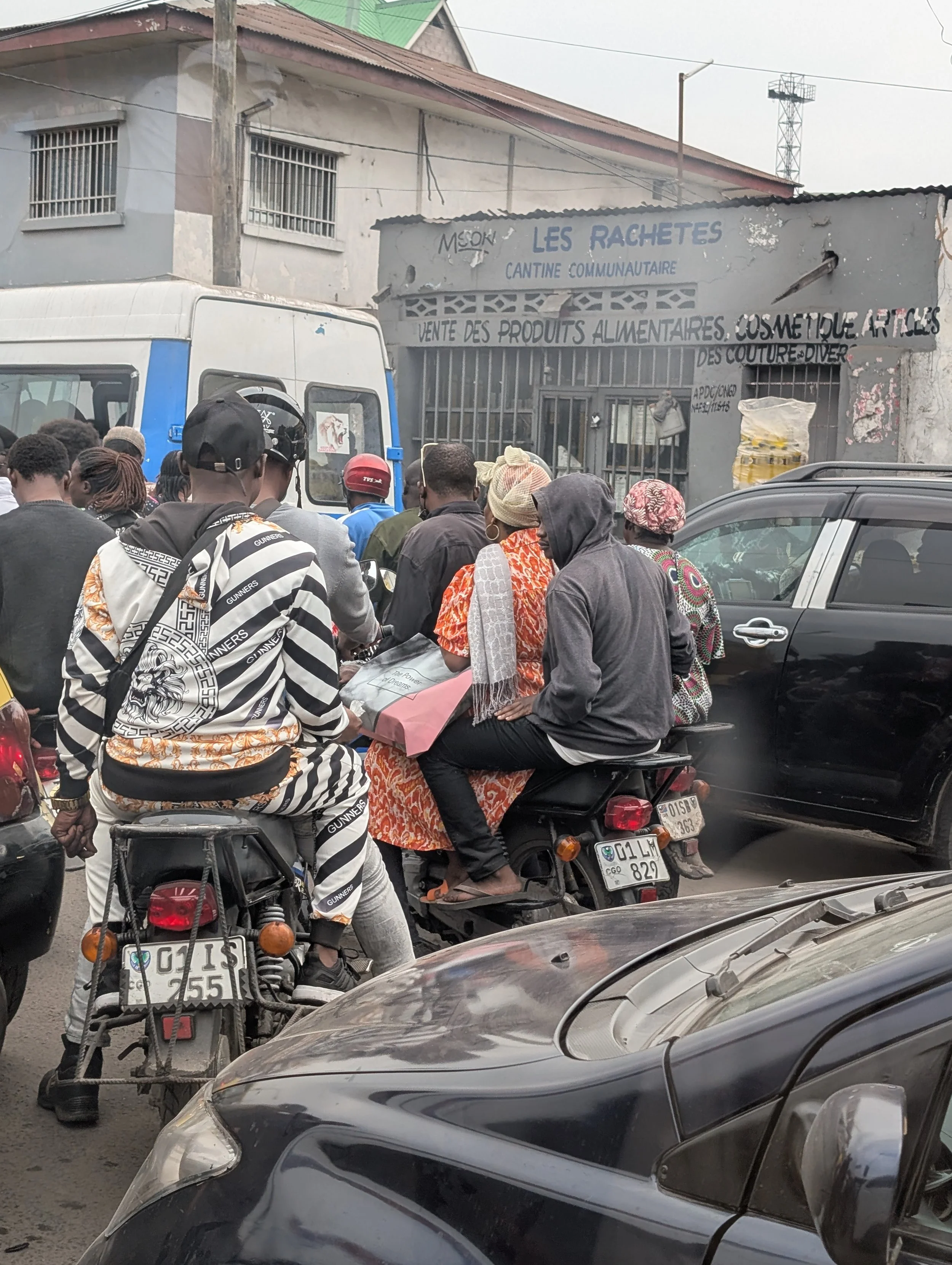 Traffic jams in Kisangani