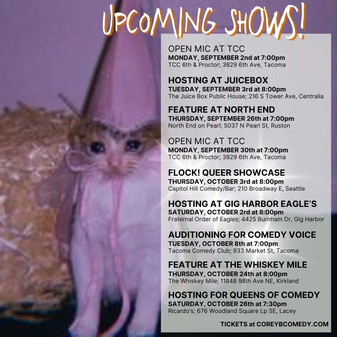 Hey! I got some cool opportunities coming up, you should come to one of them maybe 🥺
.
.
.
#fyp #foryoupage #standup #standupcomedy #shows #schedule #followforfollowback #loveyou