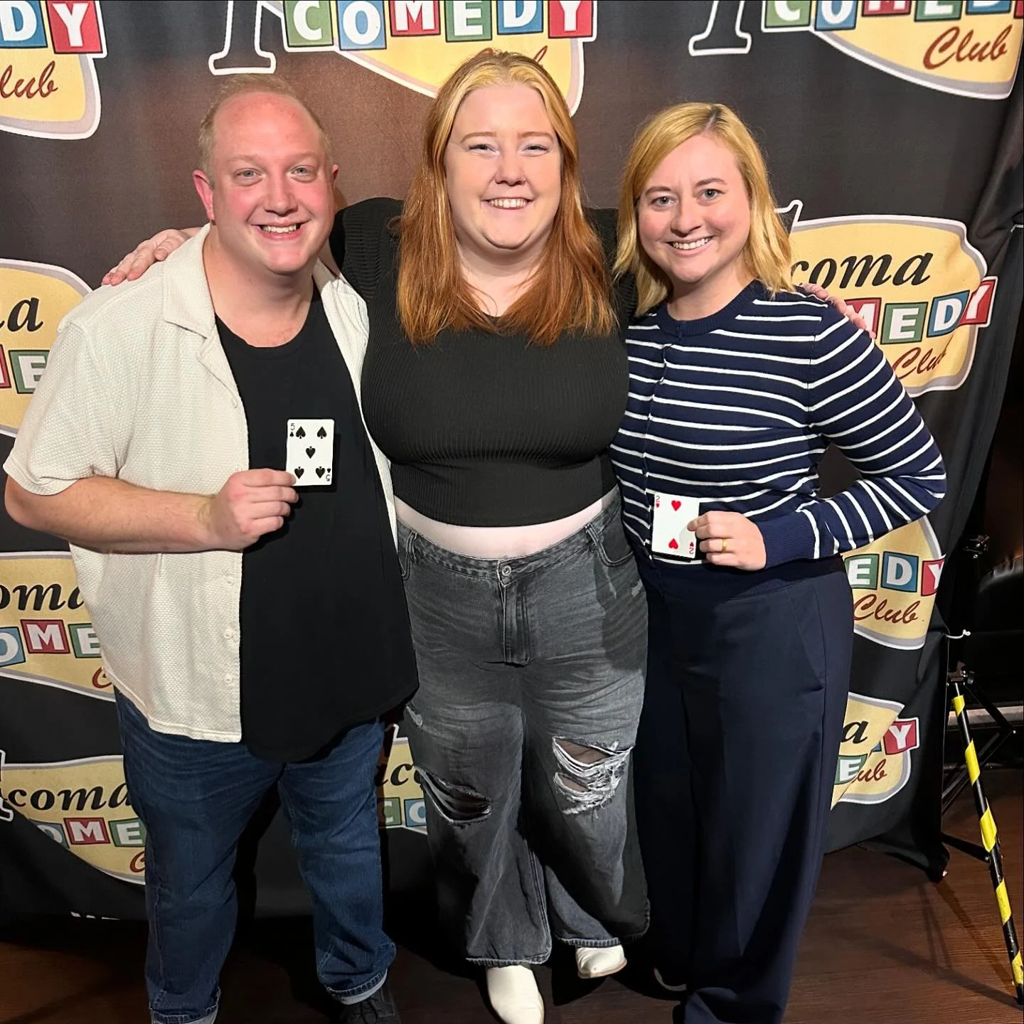 Team Cheri, baby!! I passed the audition at @tacomacomedyclub 's Comedy Voice! 🤩🤩🤩

I'm super excited to work with @cherimmhmm and the rest of our team, special thanks to guest judge @rachelafllejecomedy for filling in, and to @lisarimmy who was a
