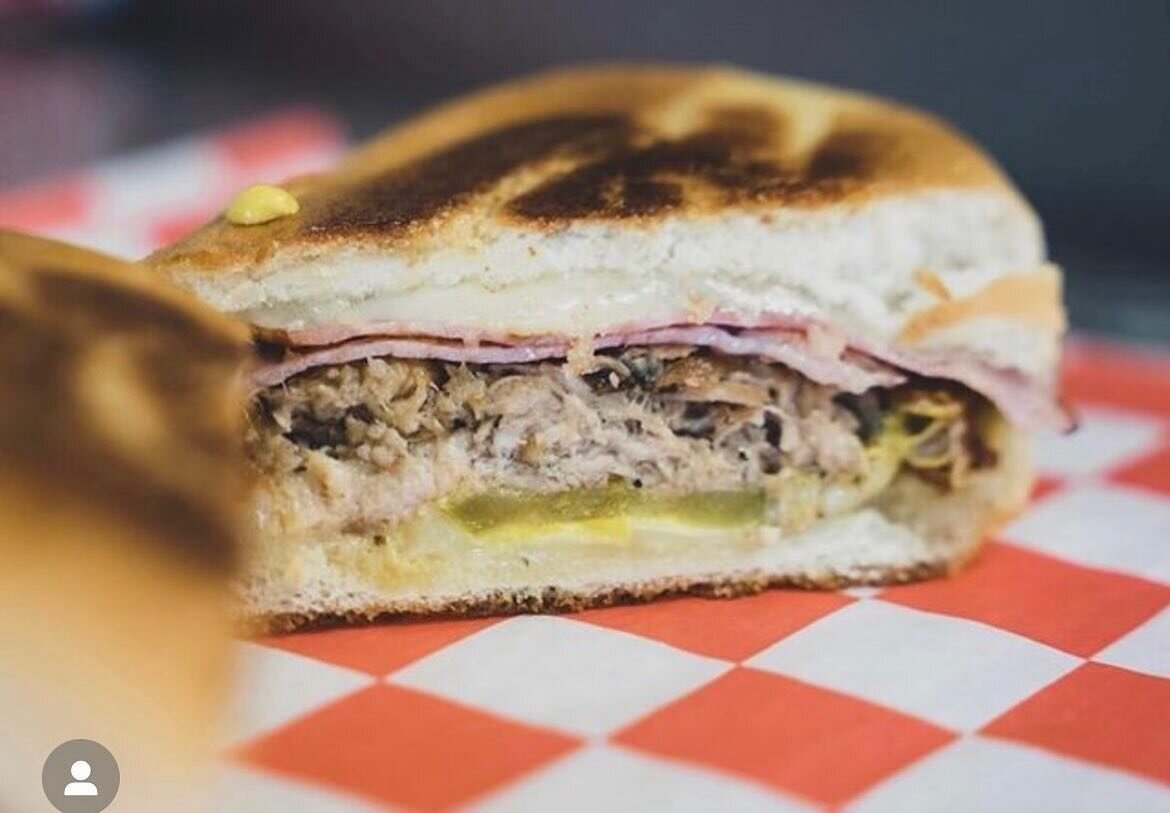 A classic! This one can compete with the best of &lsquo;em. 
📸Cuban: grilled ham, pulled pork, Swiss cheese, yellow mustard, house pickles