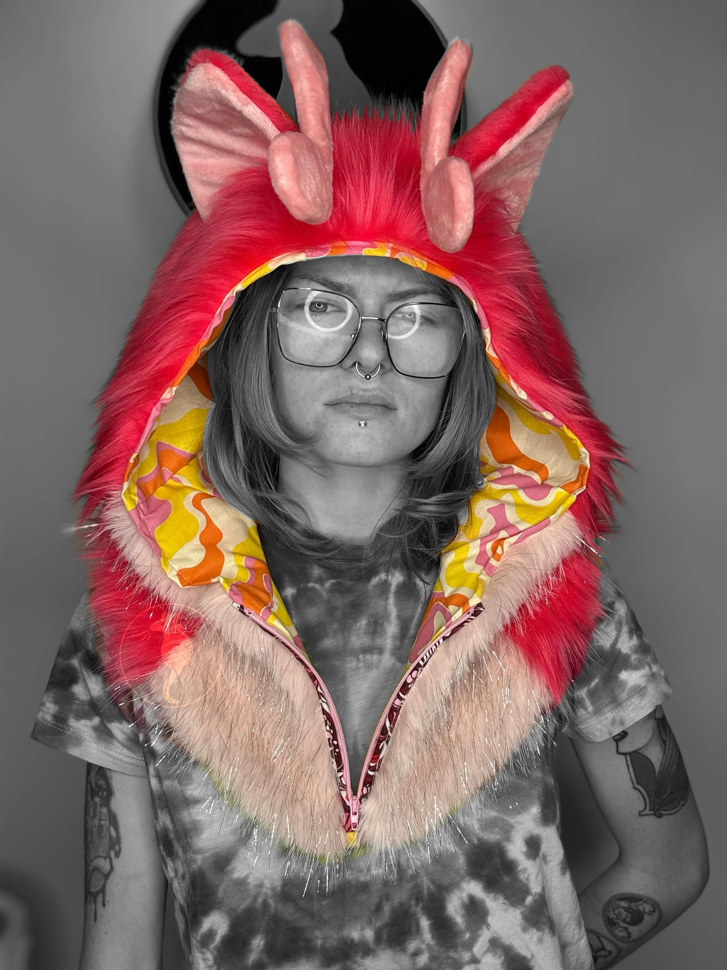 New hood!

I&rsquo;ve always loved seeing these hoods, and wanted to make some myself. I need to tweak my pattern, as this one feels a little big, but works/ looks great!

It&rsquo;s up for grabs for $350, as it&rsquo;s the first one. Thanks for look