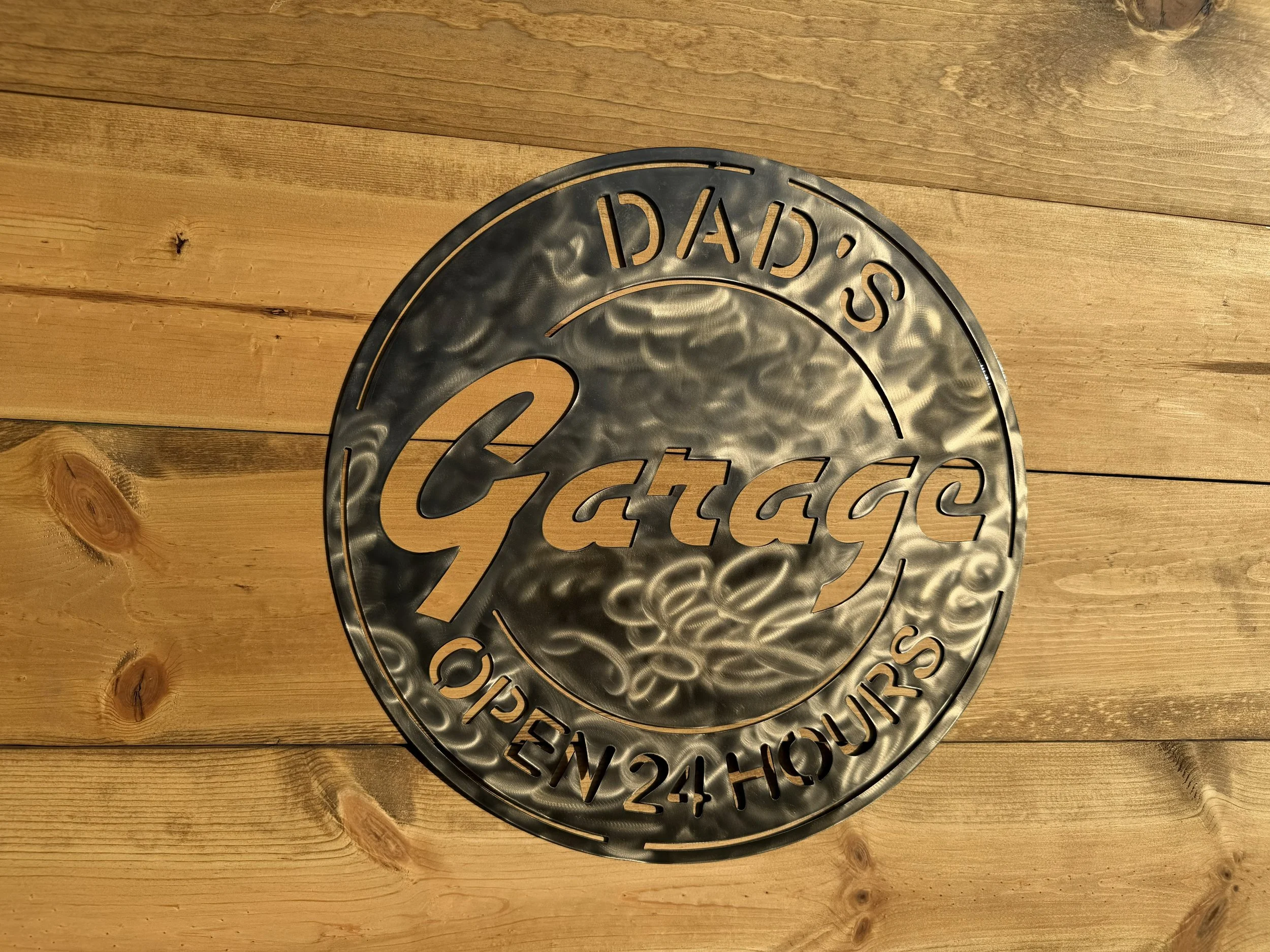 Dads Garage Powder Coated Sign