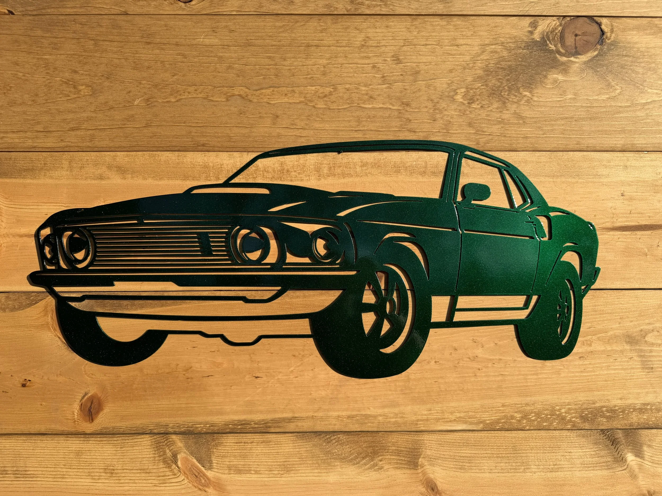 1969 mustang fastback wall art
