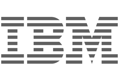 IBM logo in grayscale