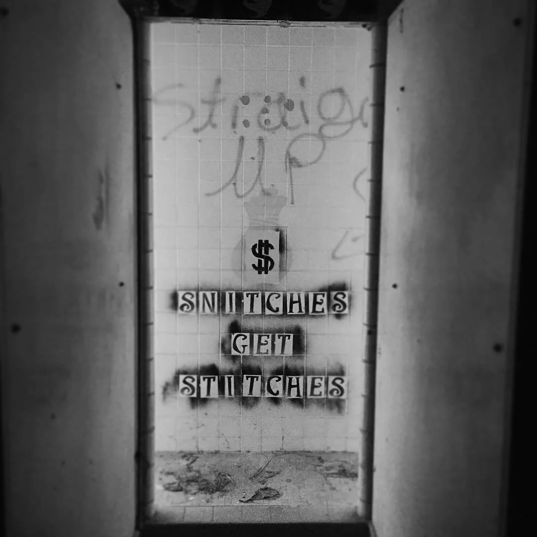 ABANDONED // straight up, snitches get stitches. huey p long field hou