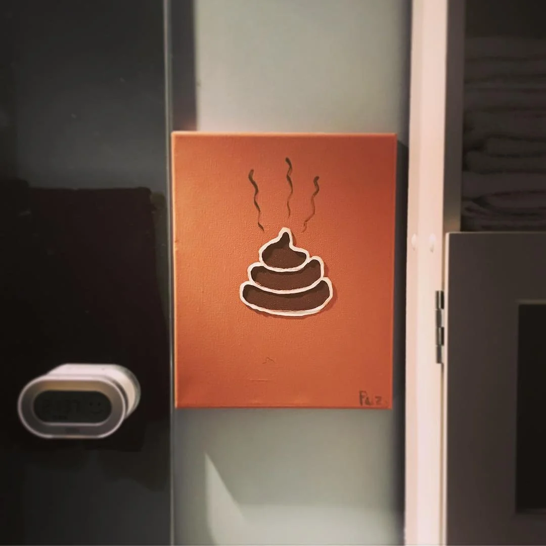 POOP // it's not a home until this masterpiece is hung. thanks puzzles