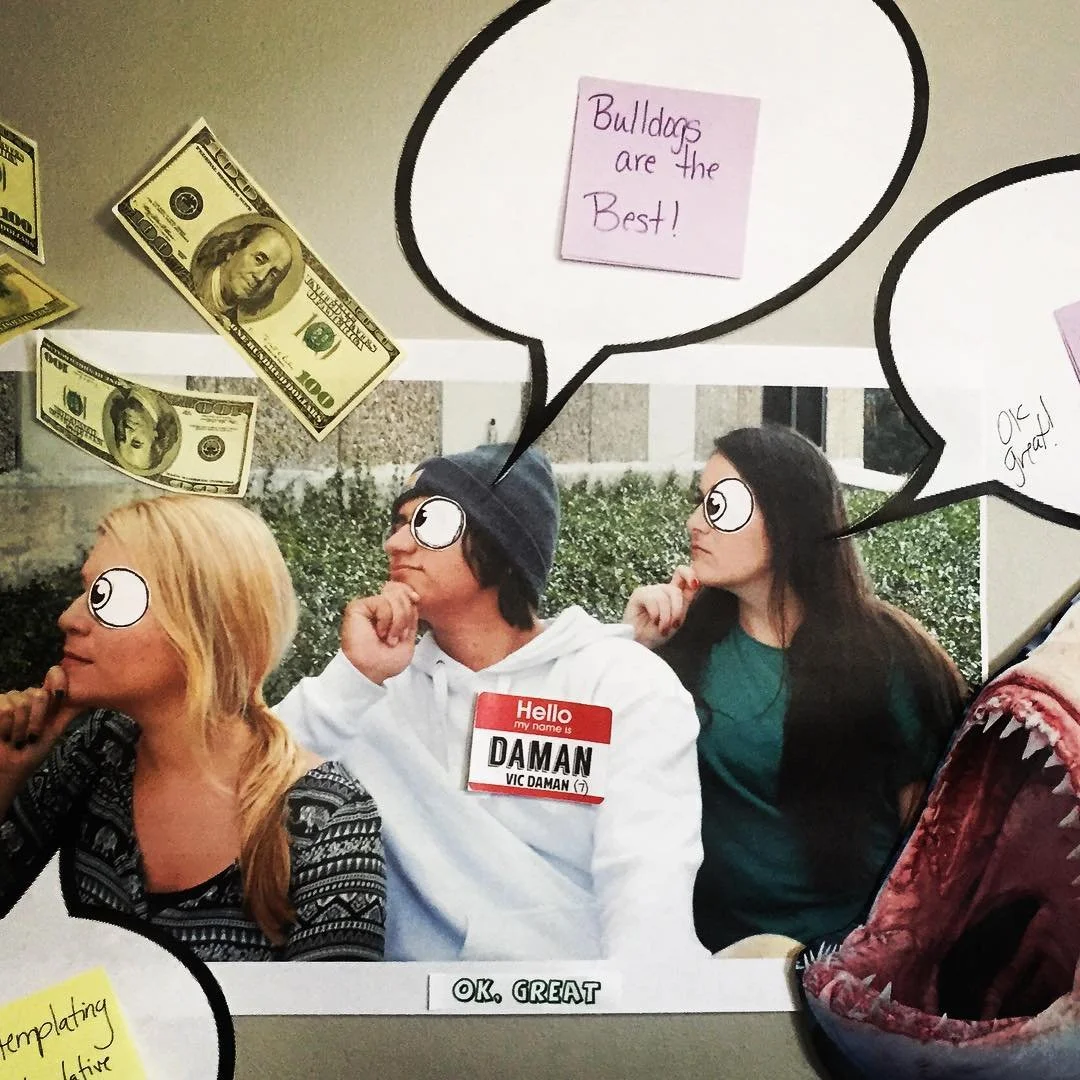 WORK PALS // some of the very, very few things i will miss at work. lo