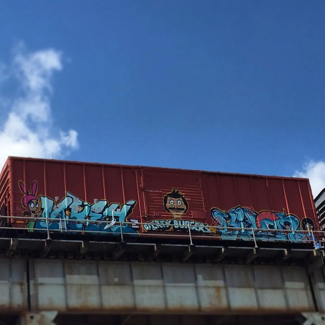 BOB’S BURGERS // the best train graffiti
