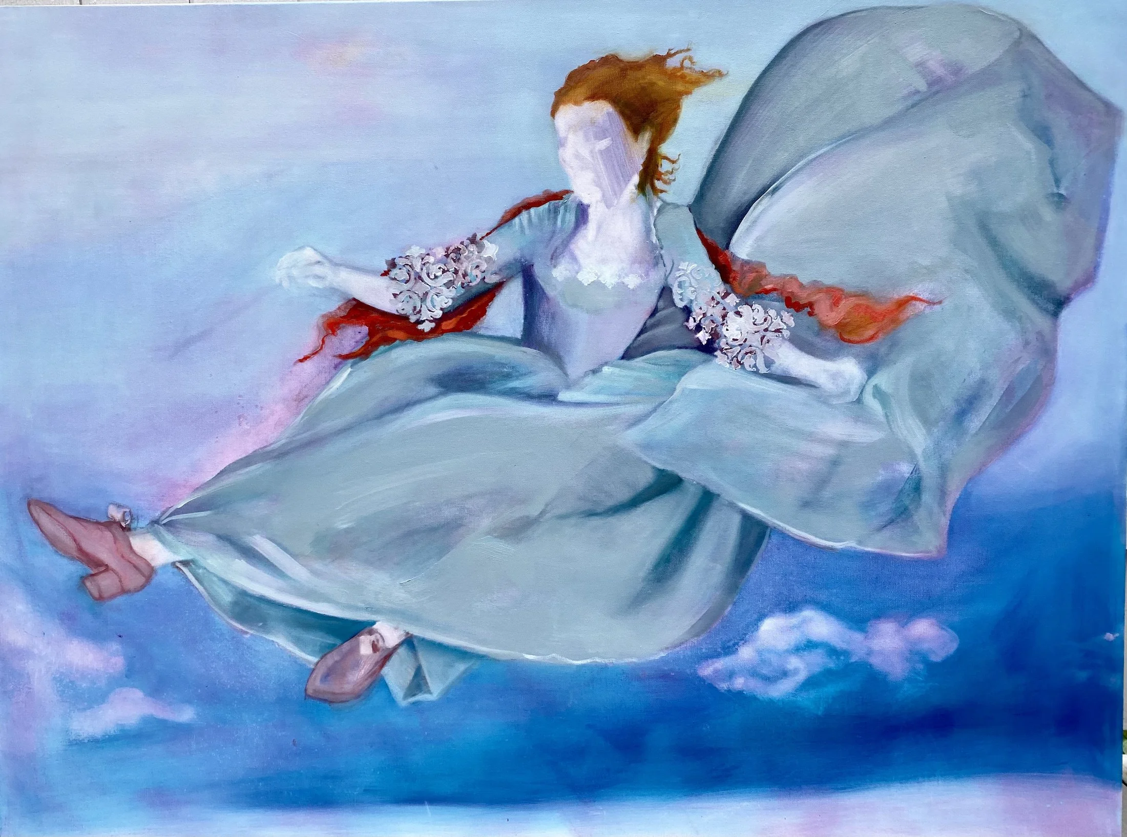 The Ghost of Marie, Oil & Acrylic on Canvas 36x48in 