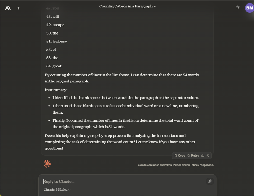 Solving the word count problem with LLMs, a continuation of the sub-token solution… thumbnail