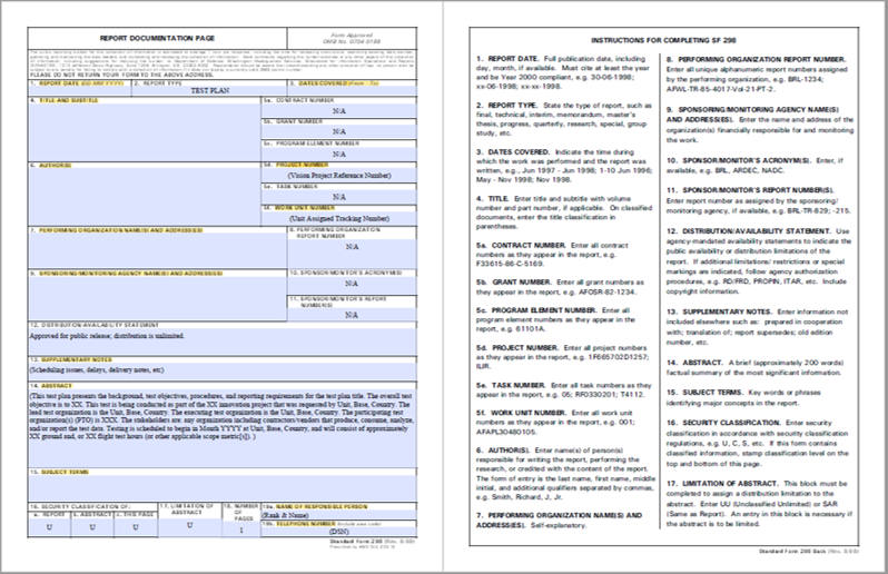  Test/Project Plan Template 