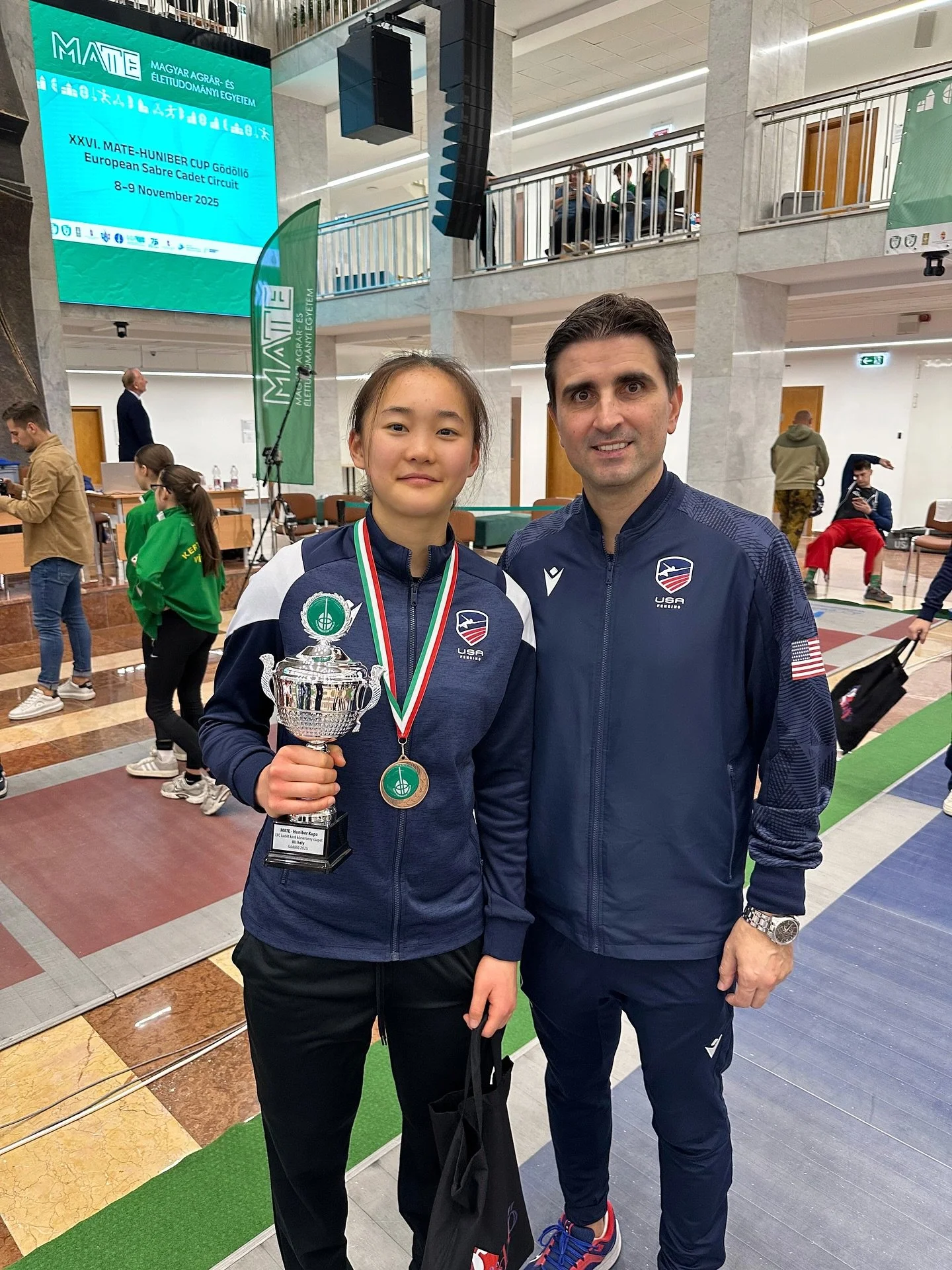 Congrats Delilah 3rd place with Team USA at the Cadet World Cup in Hungary!!!