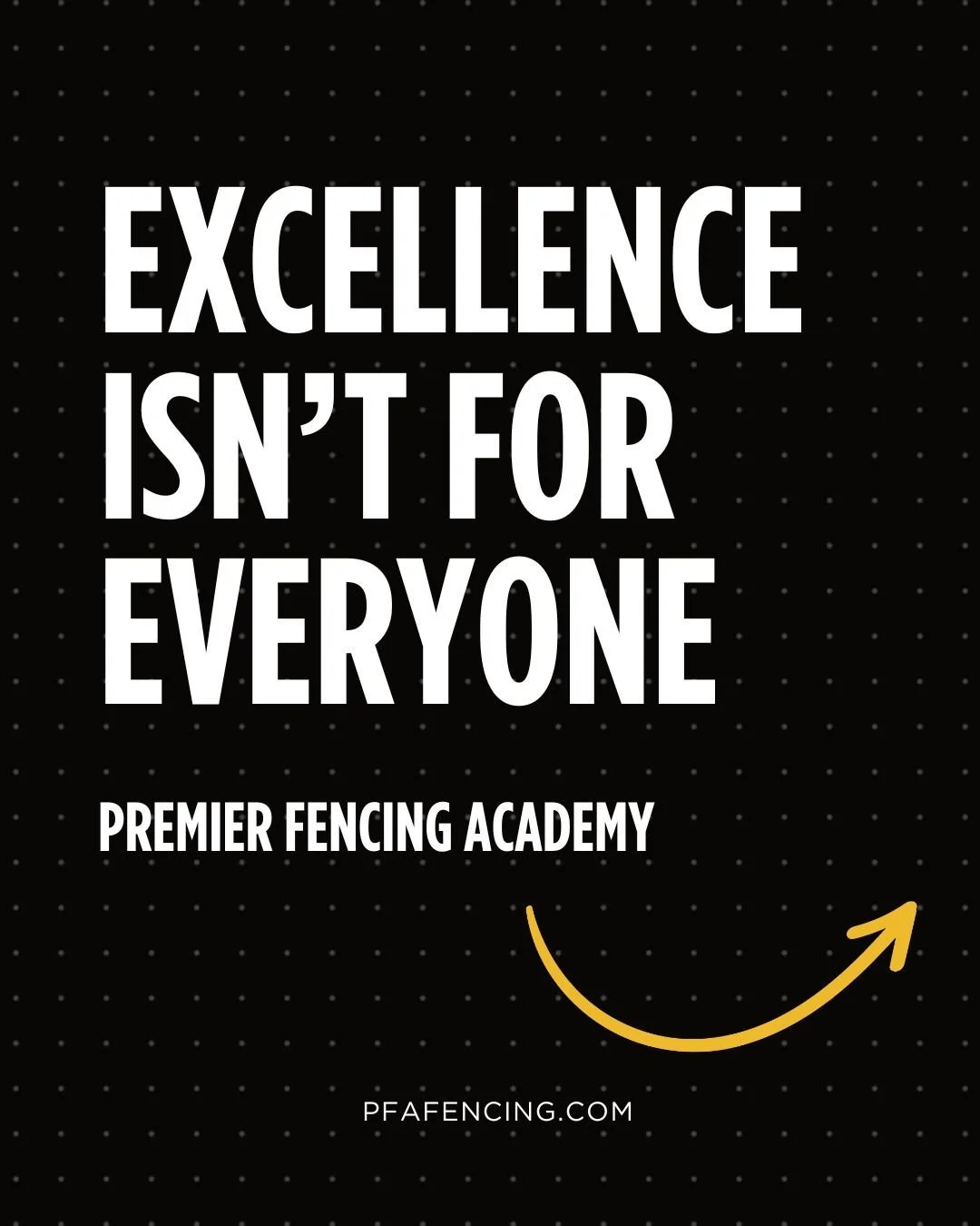 Success has a standard.
At Premier Fencing Academy, every athlete trains with purpose, precision, and a mindset that lasts a lifetime.

This is not a recreational club. It&rsquo;s a private environment where discipline, confidence, and leadership are
