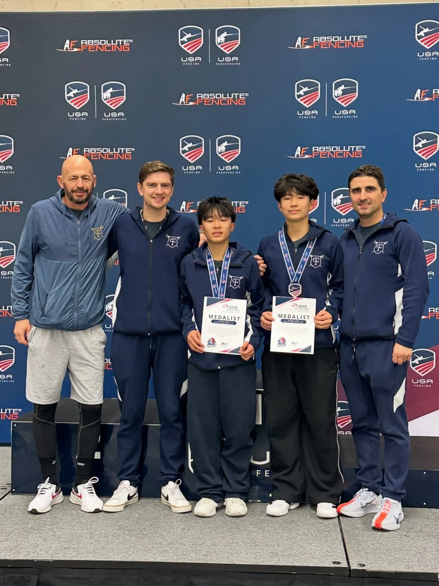 Congratulations, Matthew 2nd and Blake 5th (earned C26) Y14 MS at the NAC!!! Congrats to the coaches, parents, and teammates! We are so proud of you!!! 
.
#pfafencing #premierfencingacademy #fencingclub #mensaber