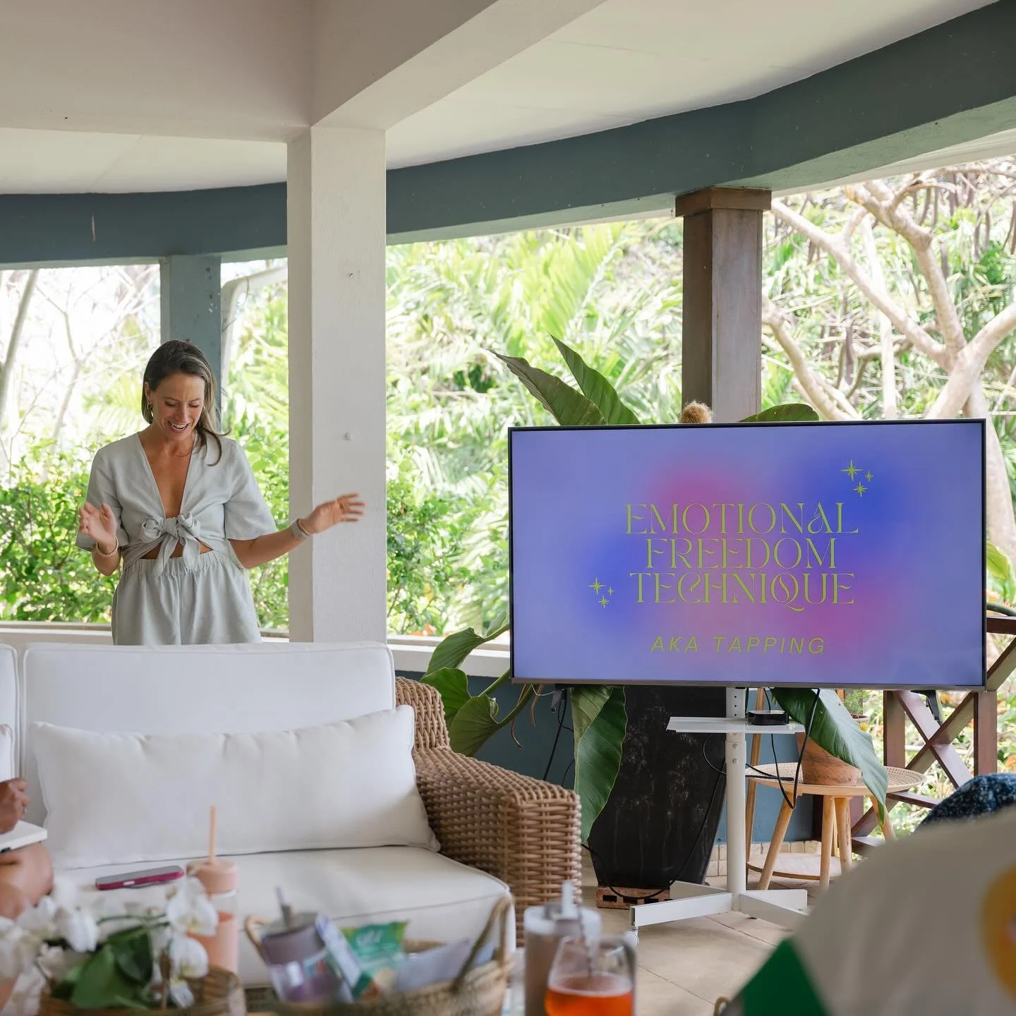 I stepped out of my comfort zone&hellip; and into something that felt completely right. 💫

At the WPI retreat with @candice.coppola , I led my very first EFT tapping session in front of a group of powerhouse women, guiding them through releasing blo