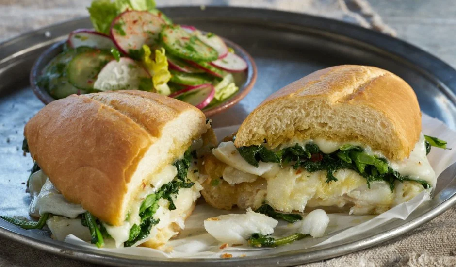Oven Roasted Wild Alaska Cod Sandwich