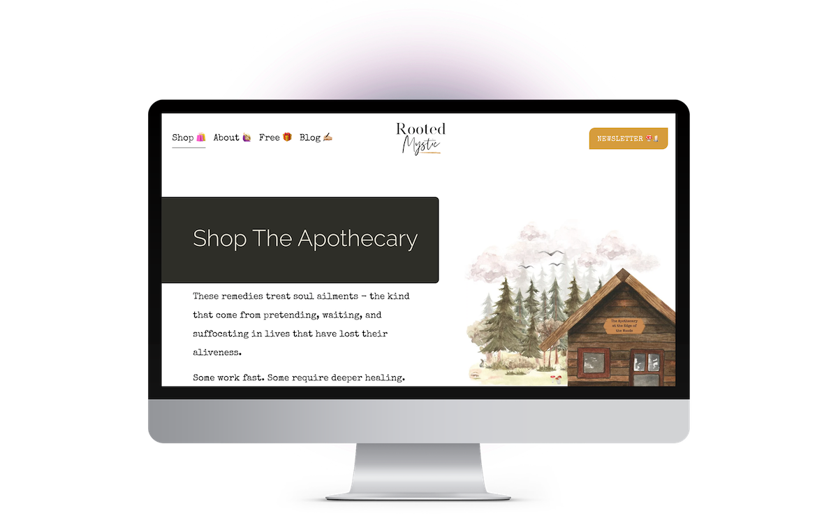 A screenshot of the apothecary (shop)