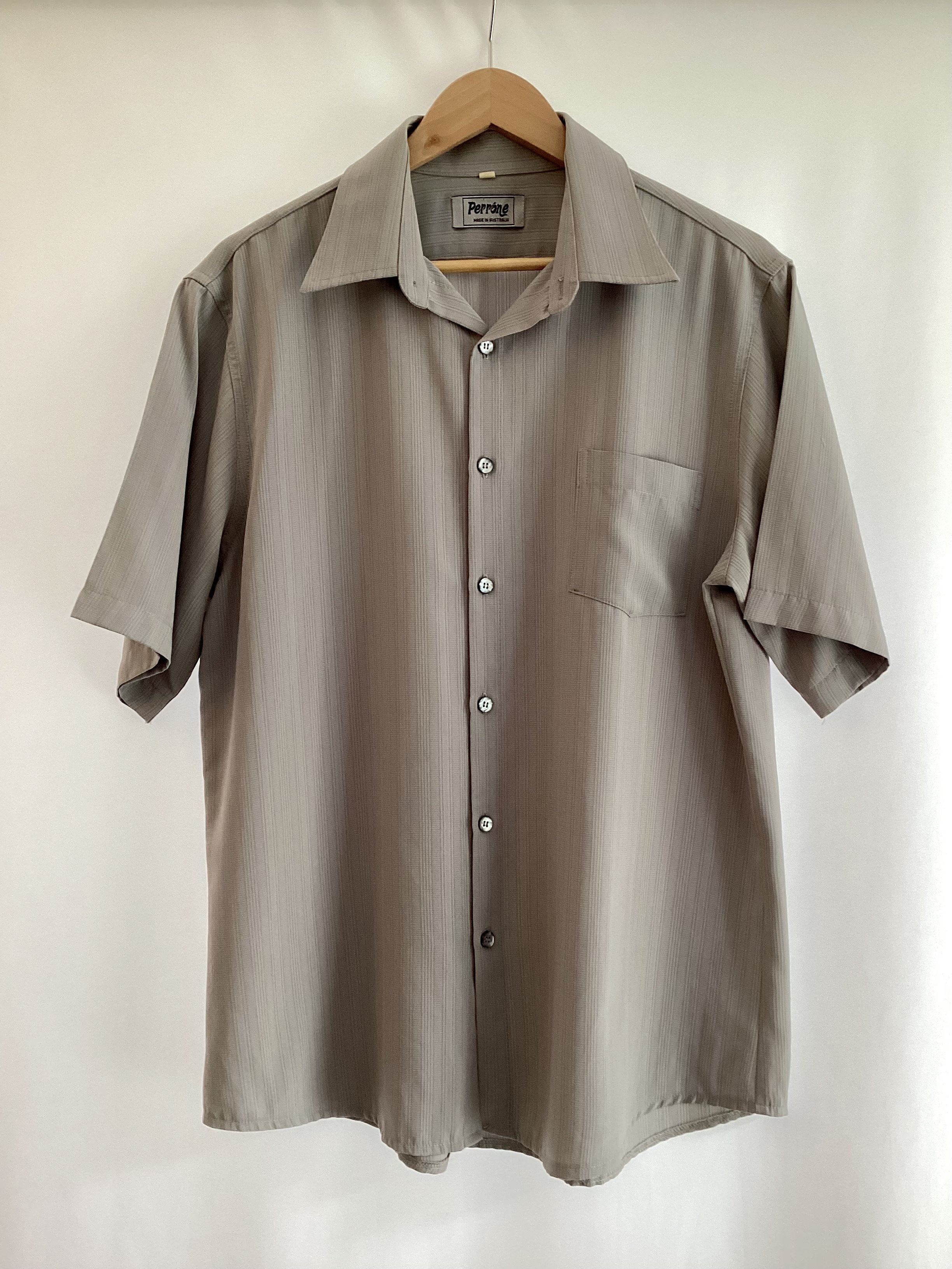 Grey Perrone Button Up