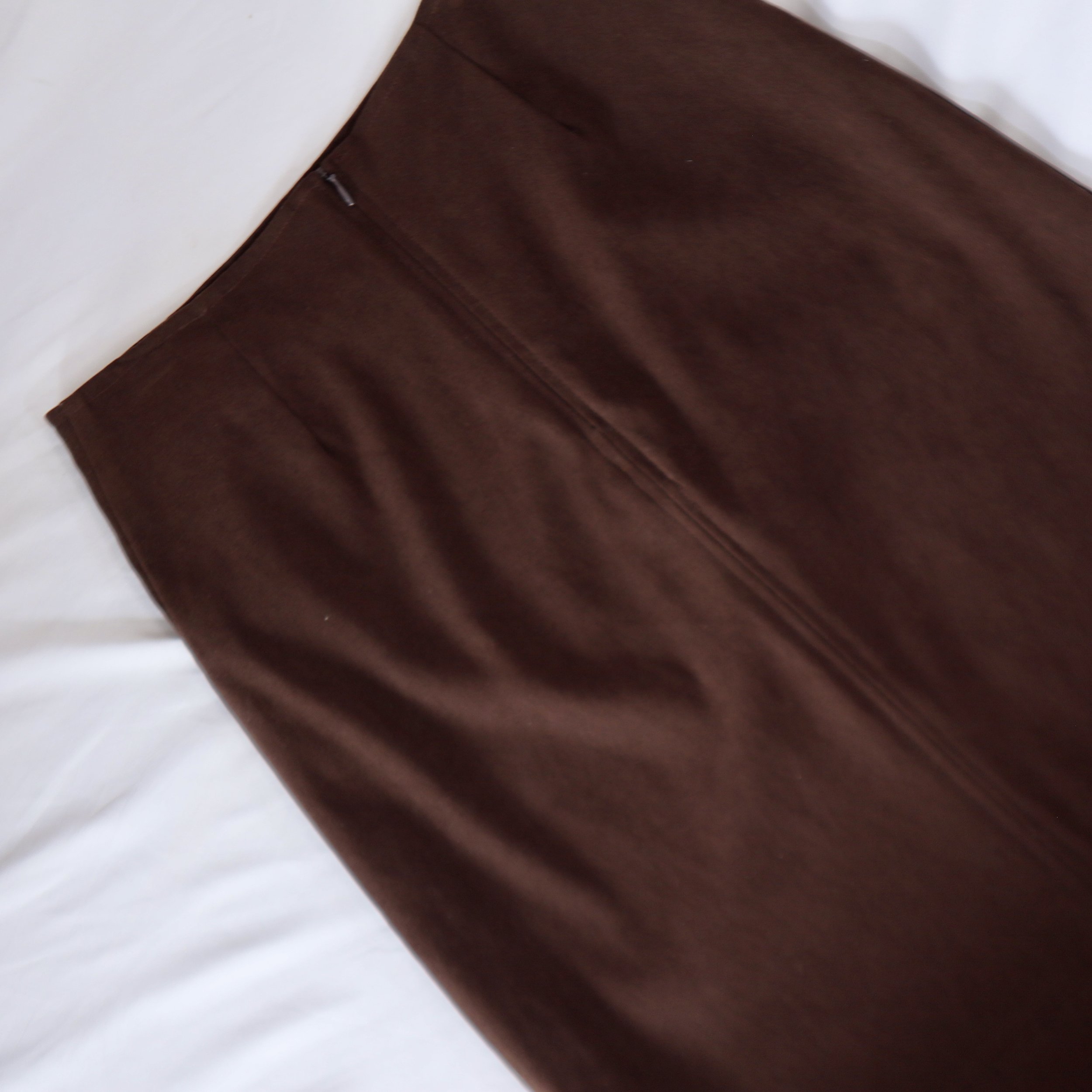 CHOCOLATE BROWN MIDI SKIRT