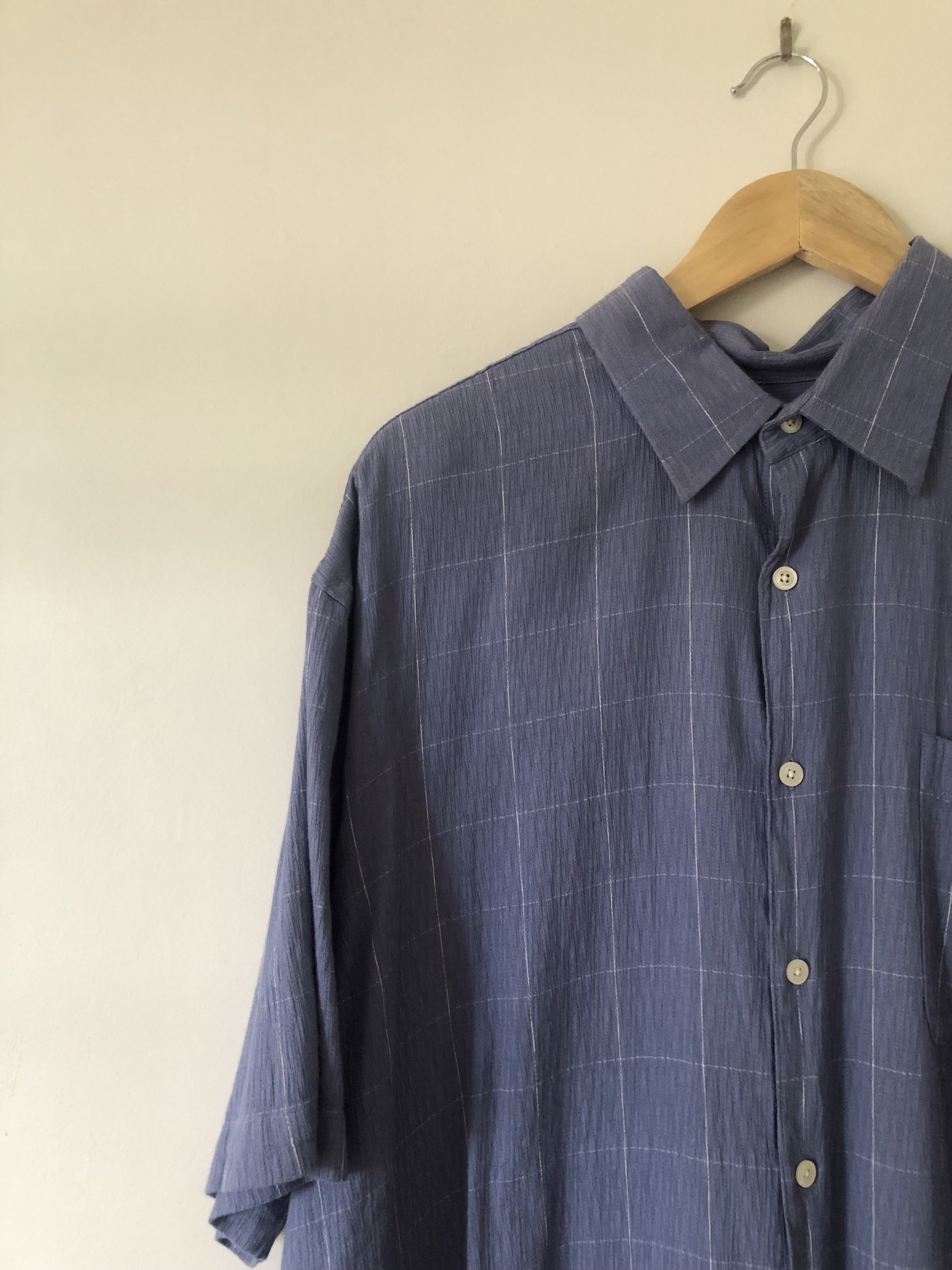 Blue Button Up