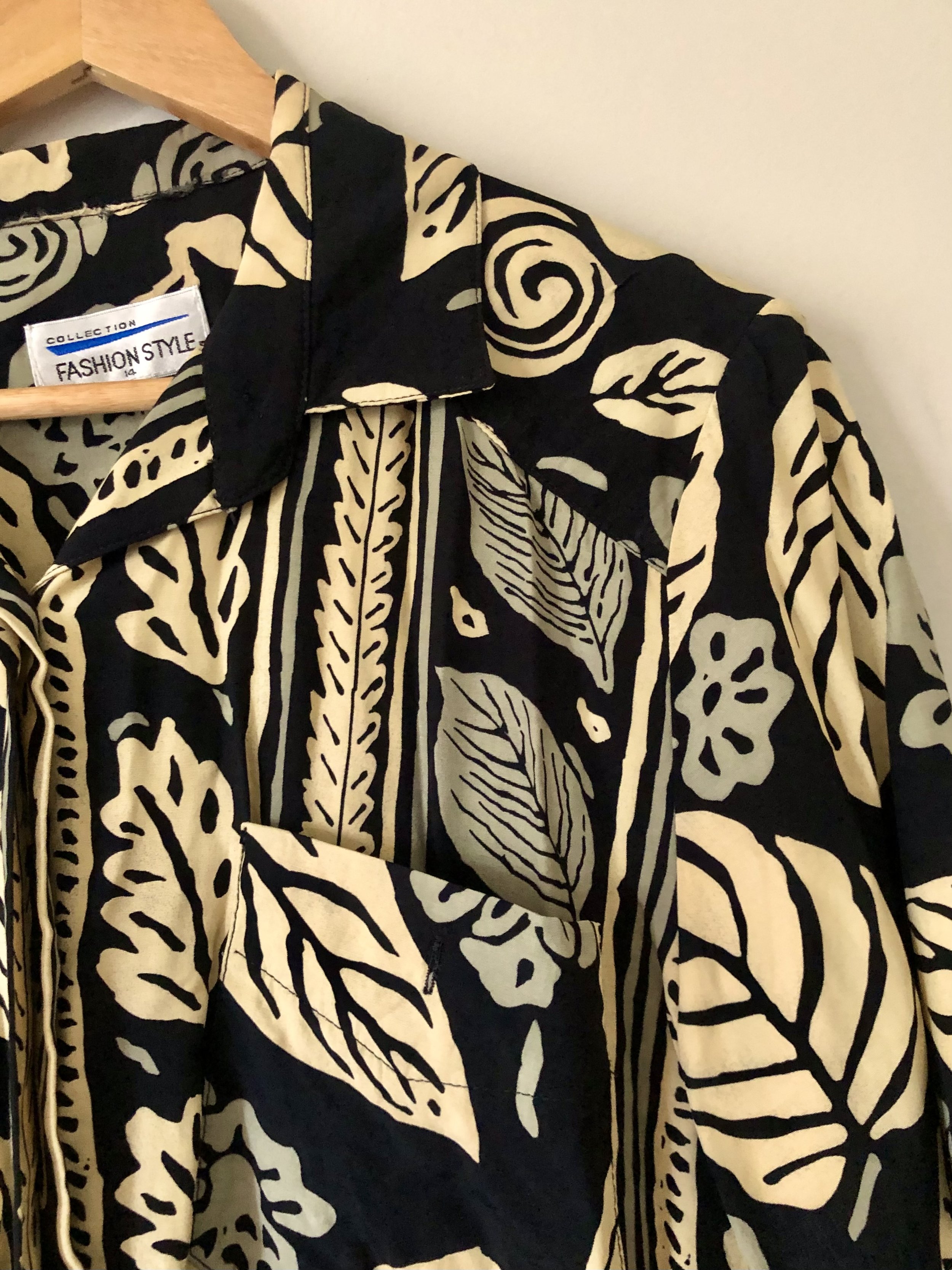 Abstract Button Up