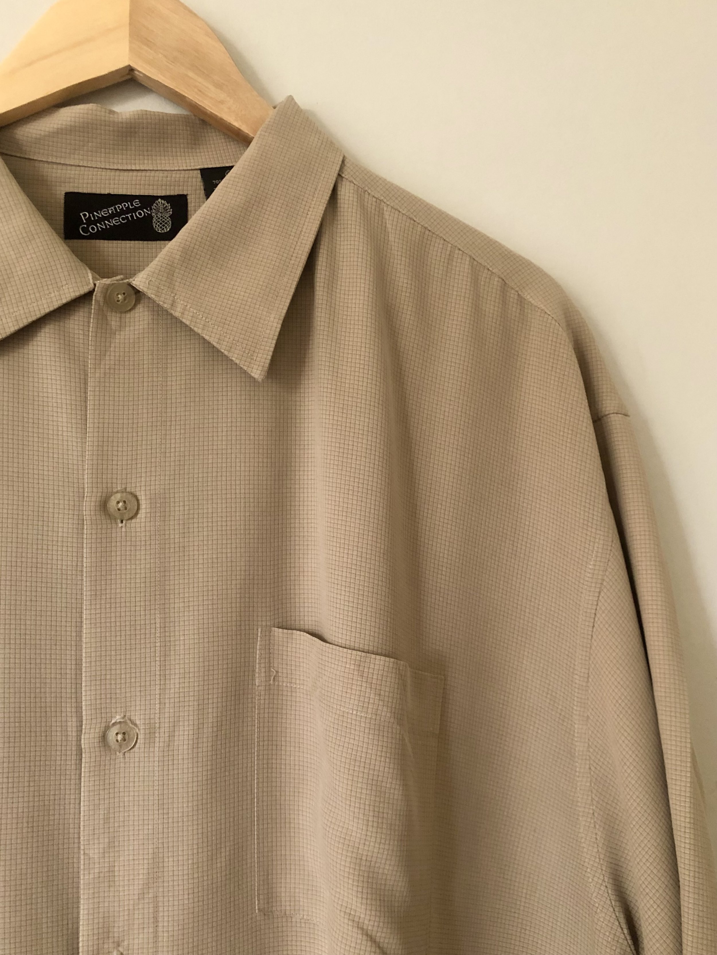 Beige Pineapple Expression Shirt