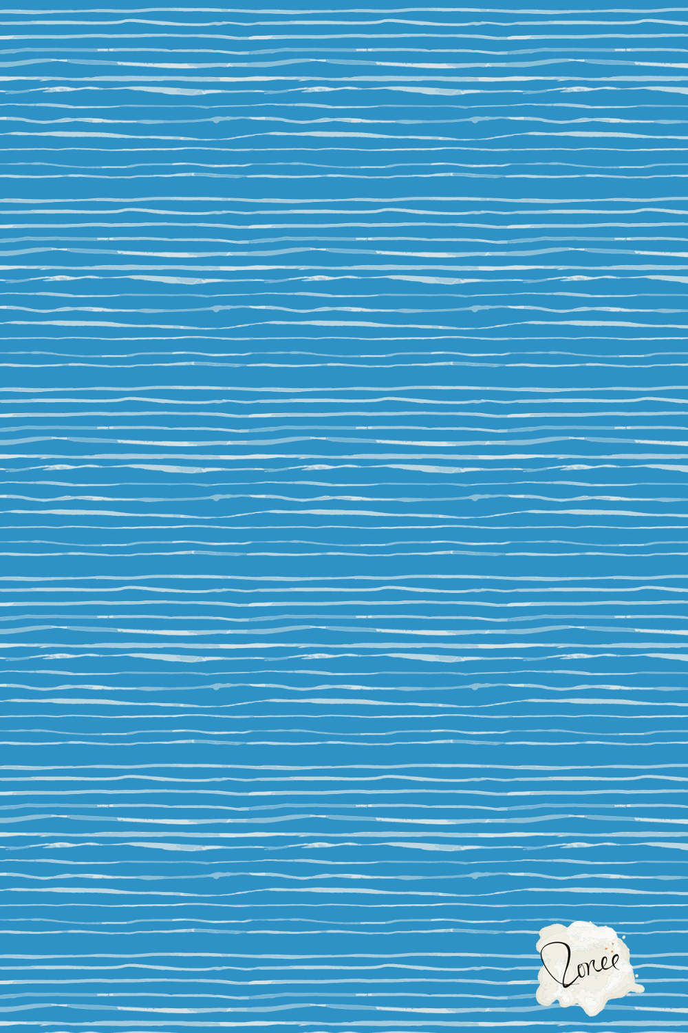 Coastal blue organic stripes pattern for home decor.