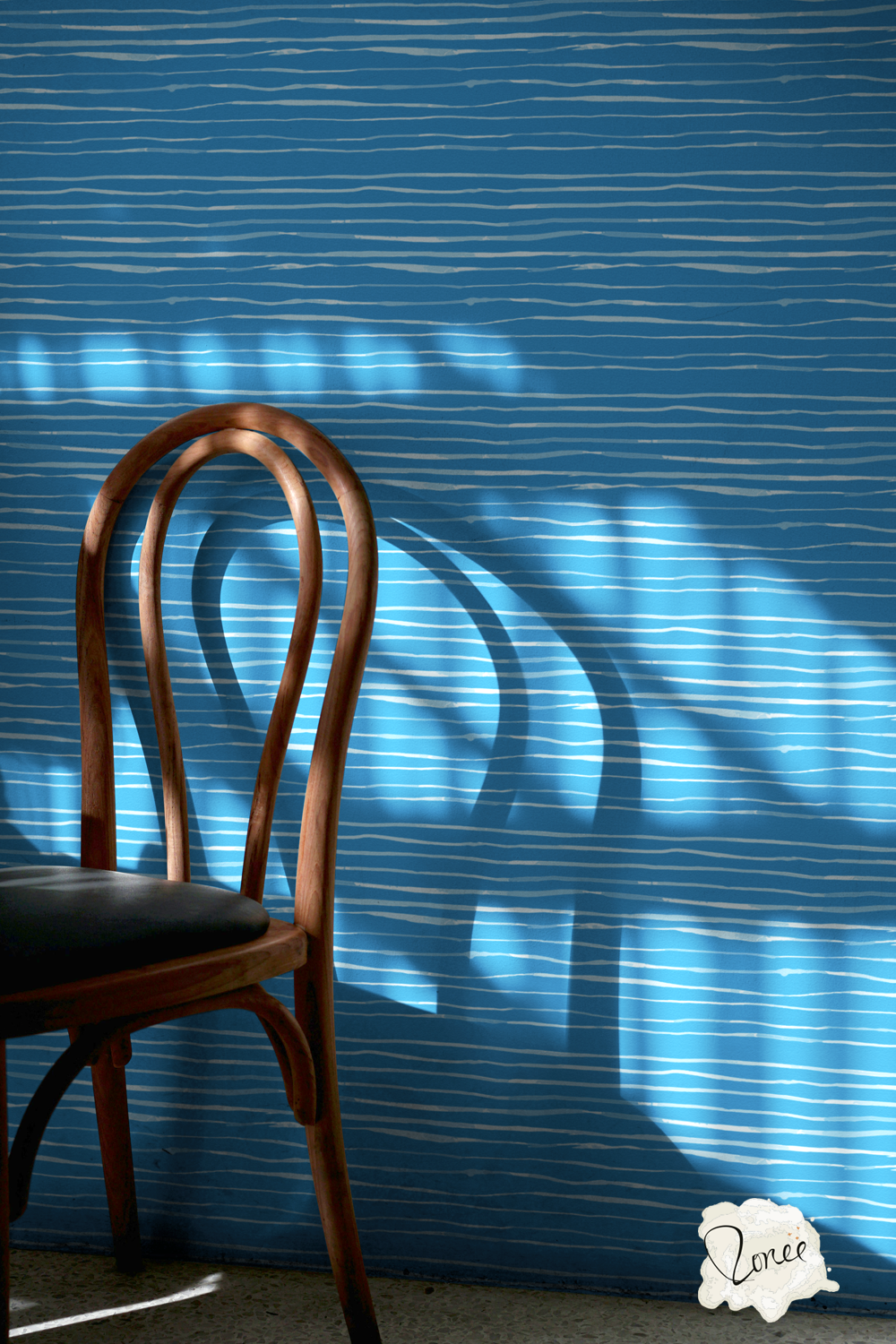 Coastal Blue organic stripe Home Decor Pattern
