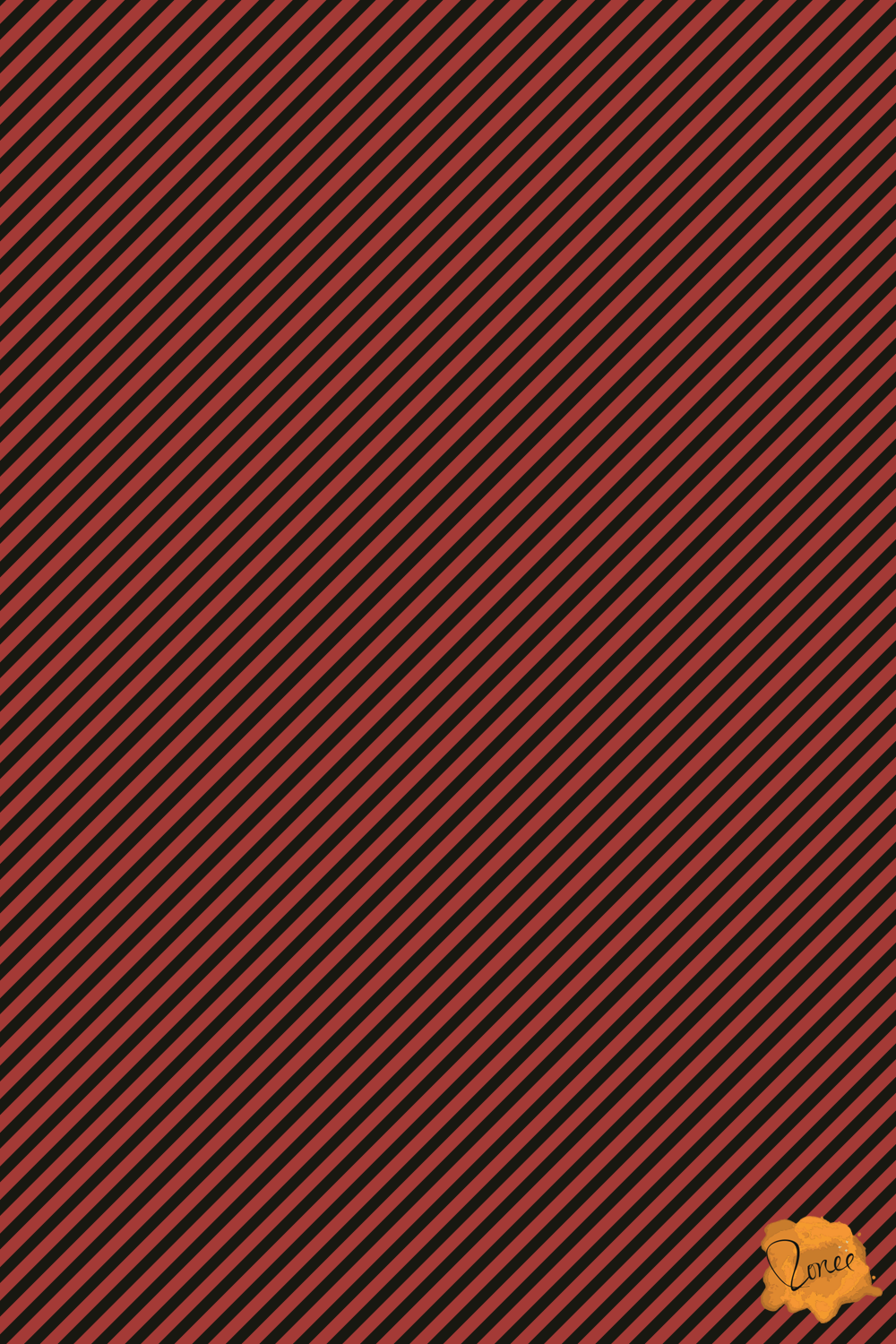 Black and Dark Cherry Red Diagonal Stripe