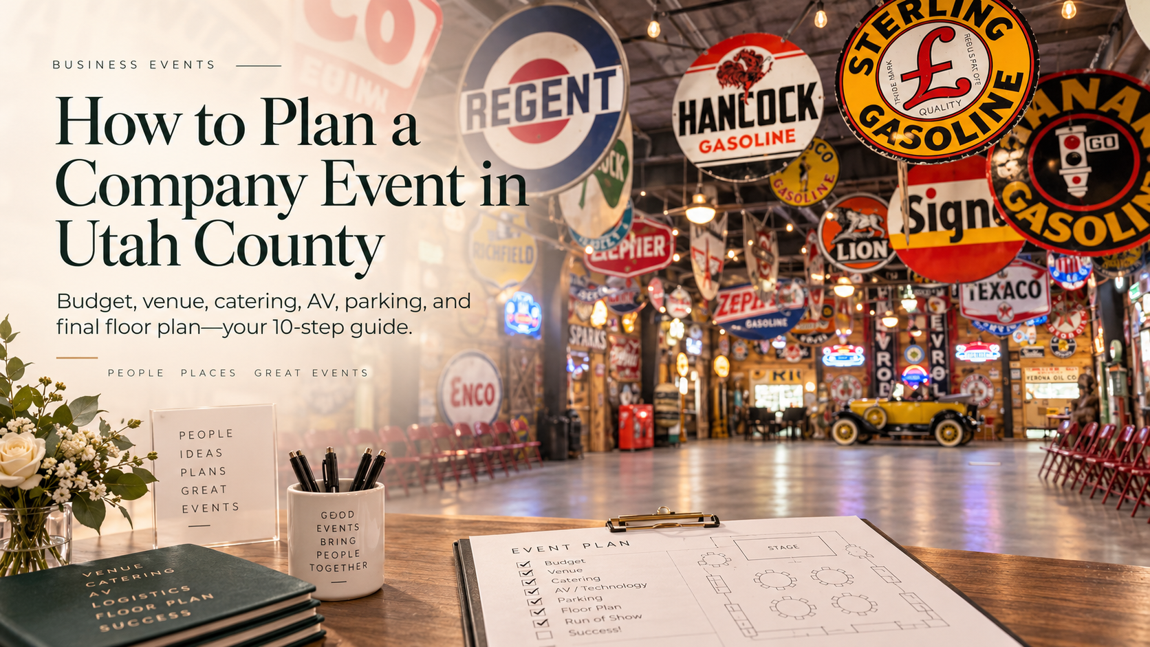 And step to planning a corporate event in Provo, Utah.
