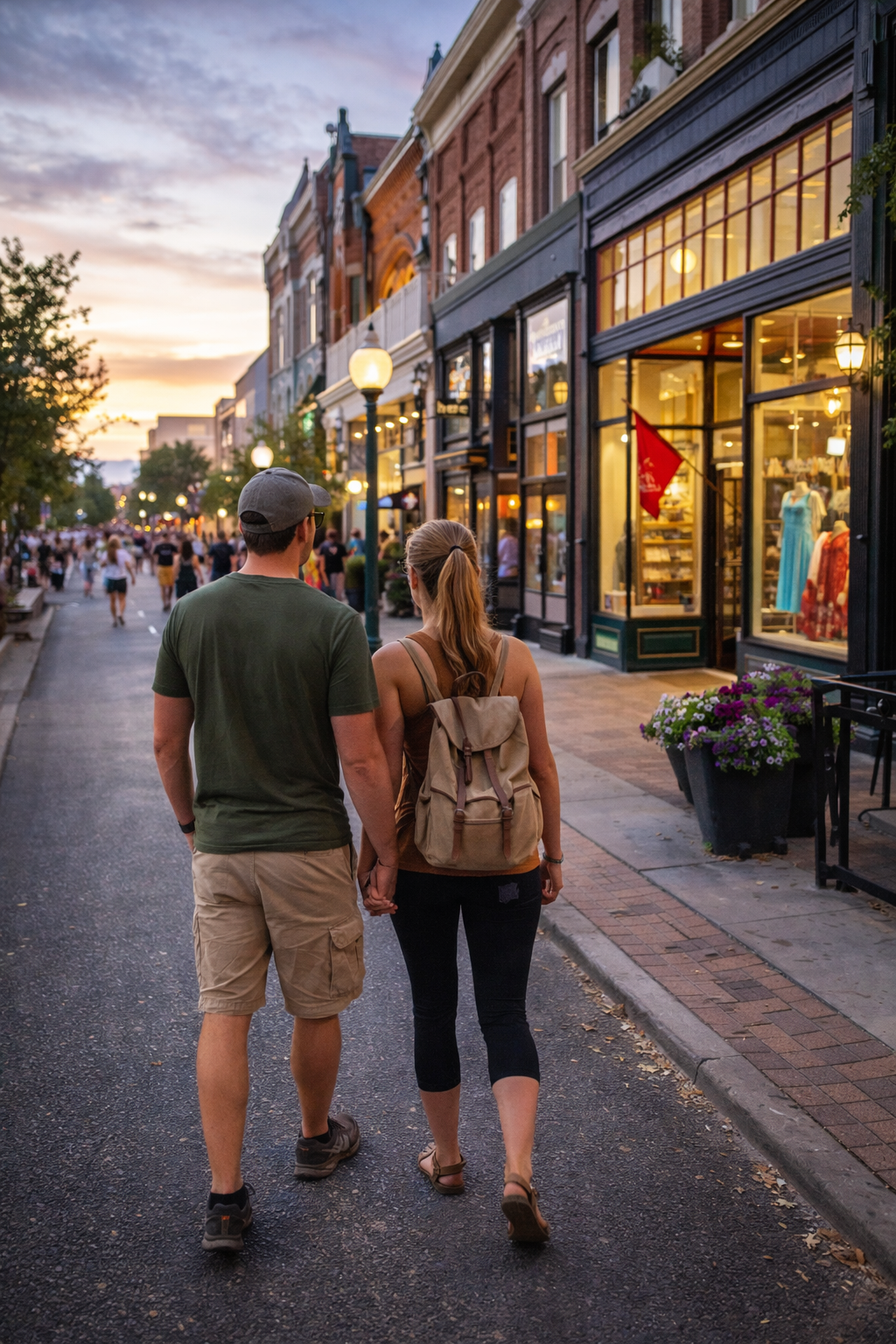 Strolling through Downtown Provo