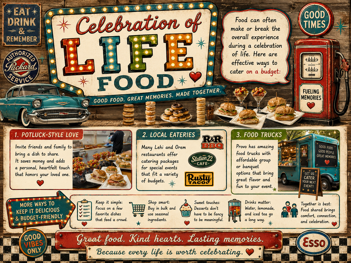 Having great food makes every celebration of life fantastic.