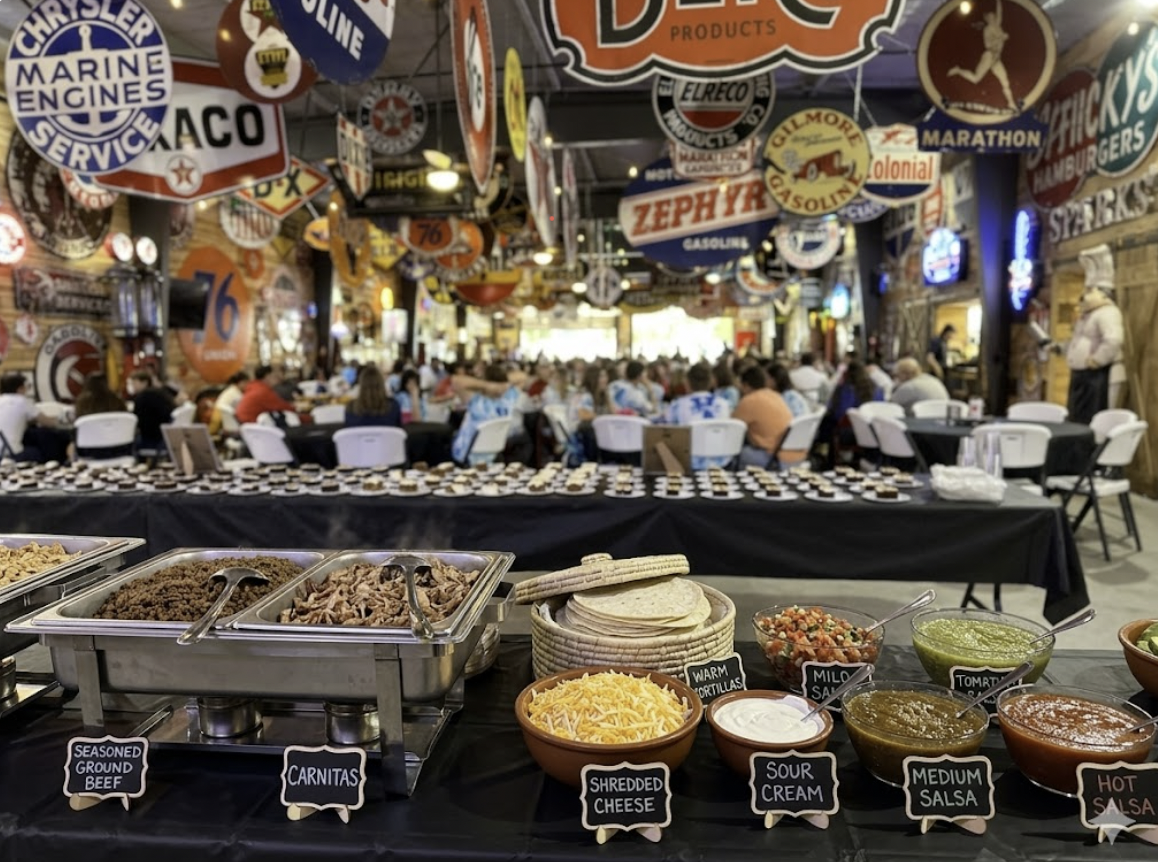 Birthday food with a gourmet touch.