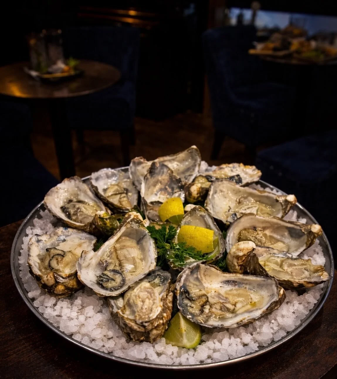 Not sure what&rsquo;s pulling you into the bar today&hellip;
But this week&rsquo;s oyster drop is doing a lot of the work ( check out the size of these things ) 🦪 
Jess ordered a dozen&mdash;she has no regrets.