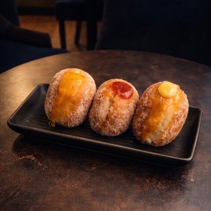 Introducing our latest obsession 🍩

House-made sourdough doughnuts. 
A trio of fillings: lemon curd, jam &amp; cr&egrave;me pat &mdash; because choosing just one is cruel.

Available this week&hellip; if you&rsquo;re quick.