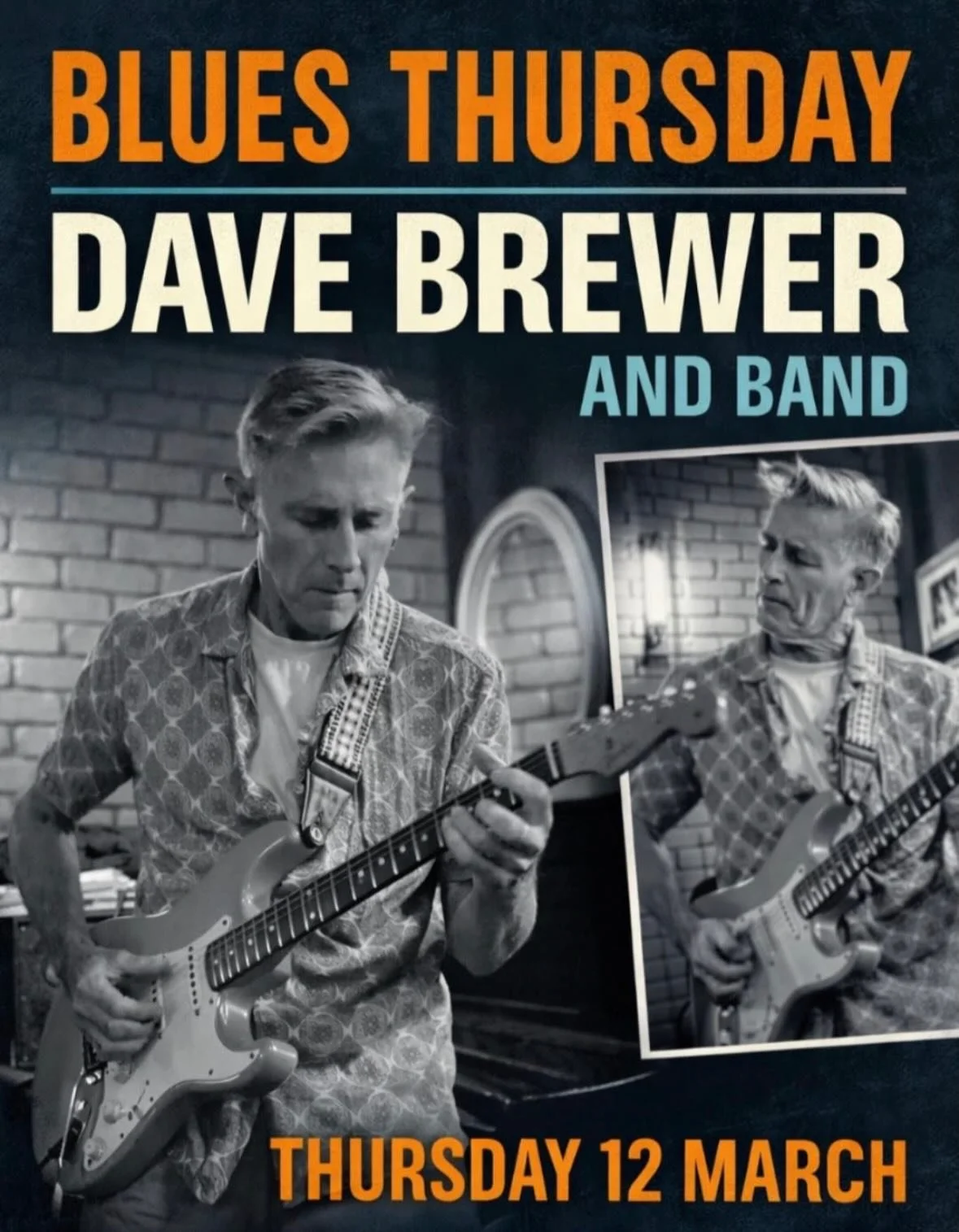 There&rsquo;s never been a better moment to wander down to Hemingway &amp; Co.

The nights are suddenly cooler, the bar is warm, and Blues Thursday has rolled around again. 🎶
Tonight we welcome Dave Brewer from 7pm, bringing the blues back where it 