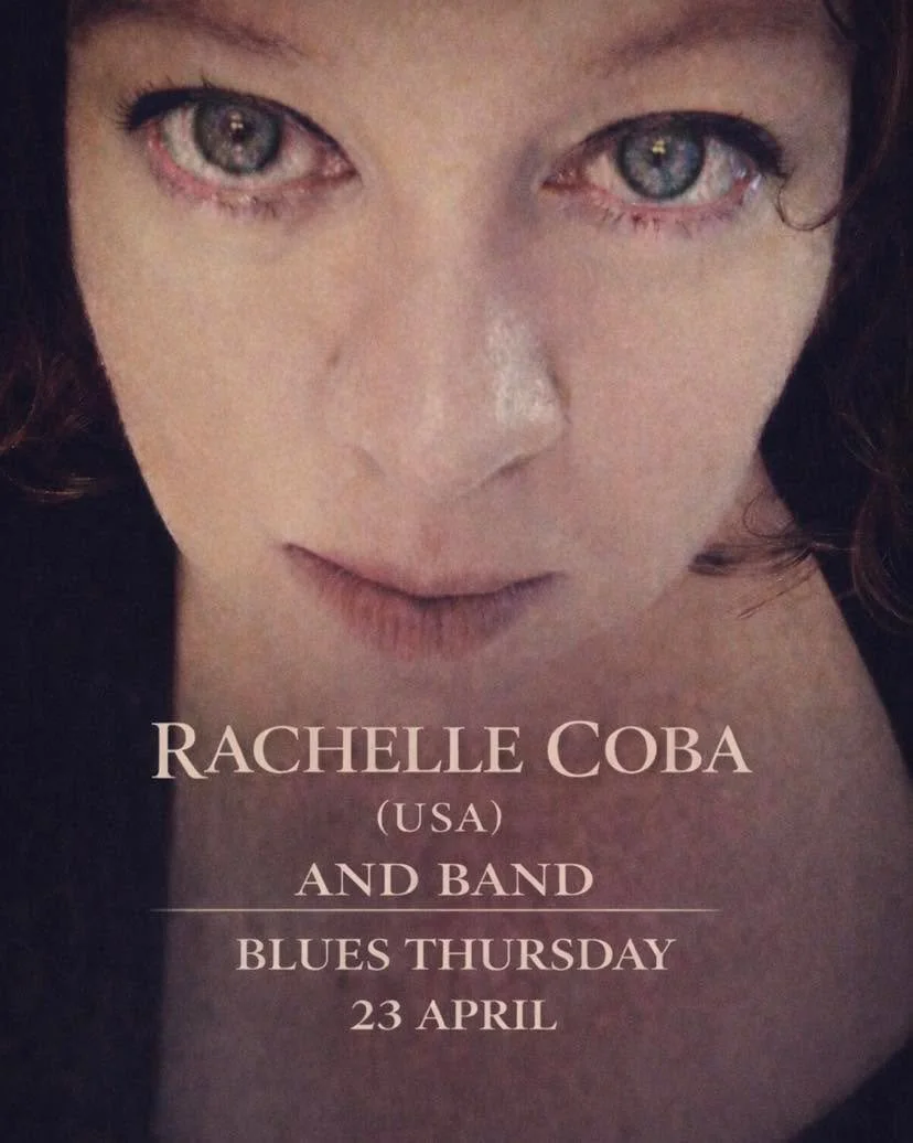 Rachelle Coba doesn&rsquo;t warm up a room&mdash;she owns it.
Rachelle Coba is an award-winning, road-hardened blues artist with a guitar that bites and a voice that cuts clean. From the Delta to Europe, she&rsquo;s shared stages with Johnny Winter a