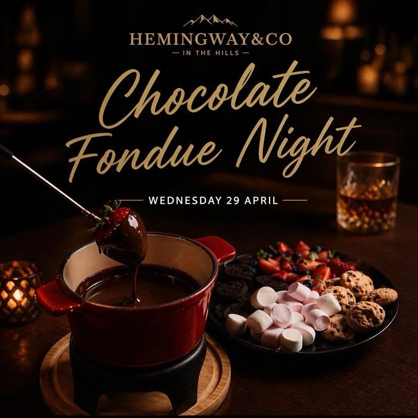 Chocolate Fondue Night 🍫✨

Midweek plans = sorted.

Join us Wednesday 29th April for a rich, indulgent chocolate fondue experience&mdash;perfect for sharing (or not 😉).

Think fresh fruit, sweet treats, and silky melted chocolate&hellip;

$25 per p
