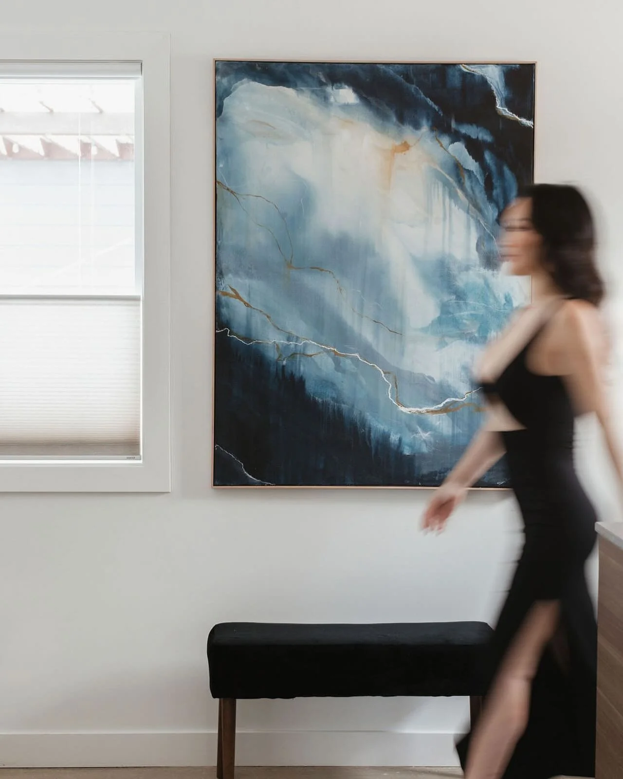 We couldn&rsquo;t be more proud to have the incredible work of @ginakwonart on the walls of the Getaway. 
.
Formerly, a massage studio, the walls have held an abundance of healing, transformations, love and friendship. Those feelings and that energy 