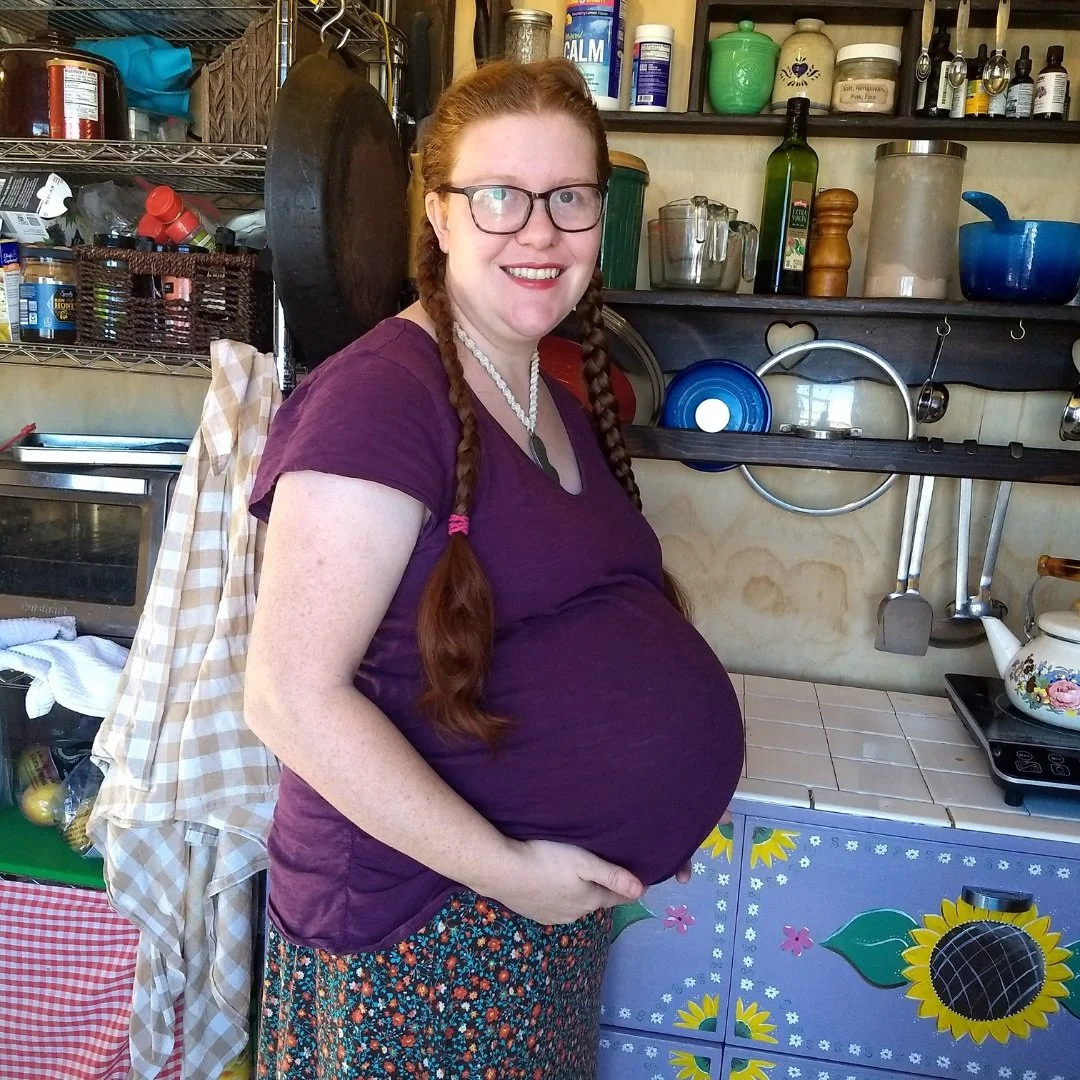 Very pregnant with child # 4 when moved into the camp. I gave birth in the shipping container, stuffing towels into gaps in the wall to block out the winter wind while in labor.