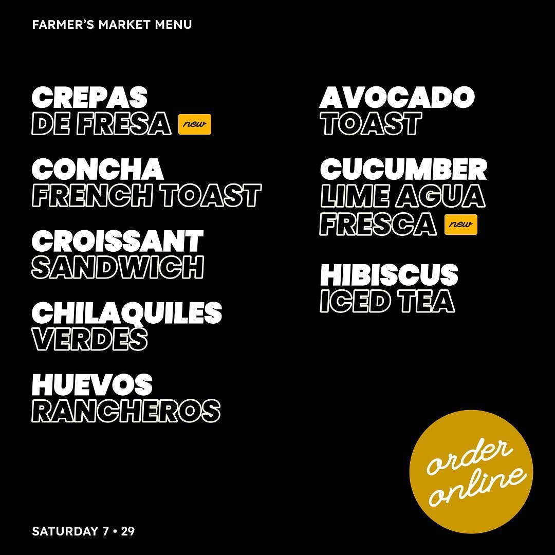 See you all tomorrow! Try our Cucumber &amp; Lime Agua Fresca and Strawberry Chocolate Abuelita Crepas. 🍋🥒