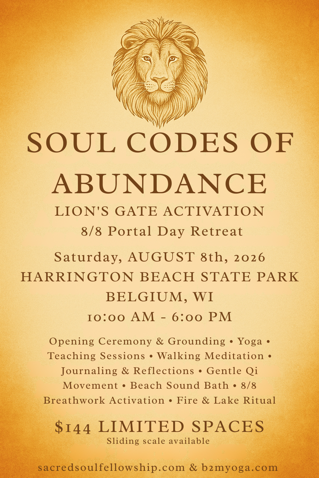 SOUL Codes of Abundance:  A Lion’s Gate Day Experience